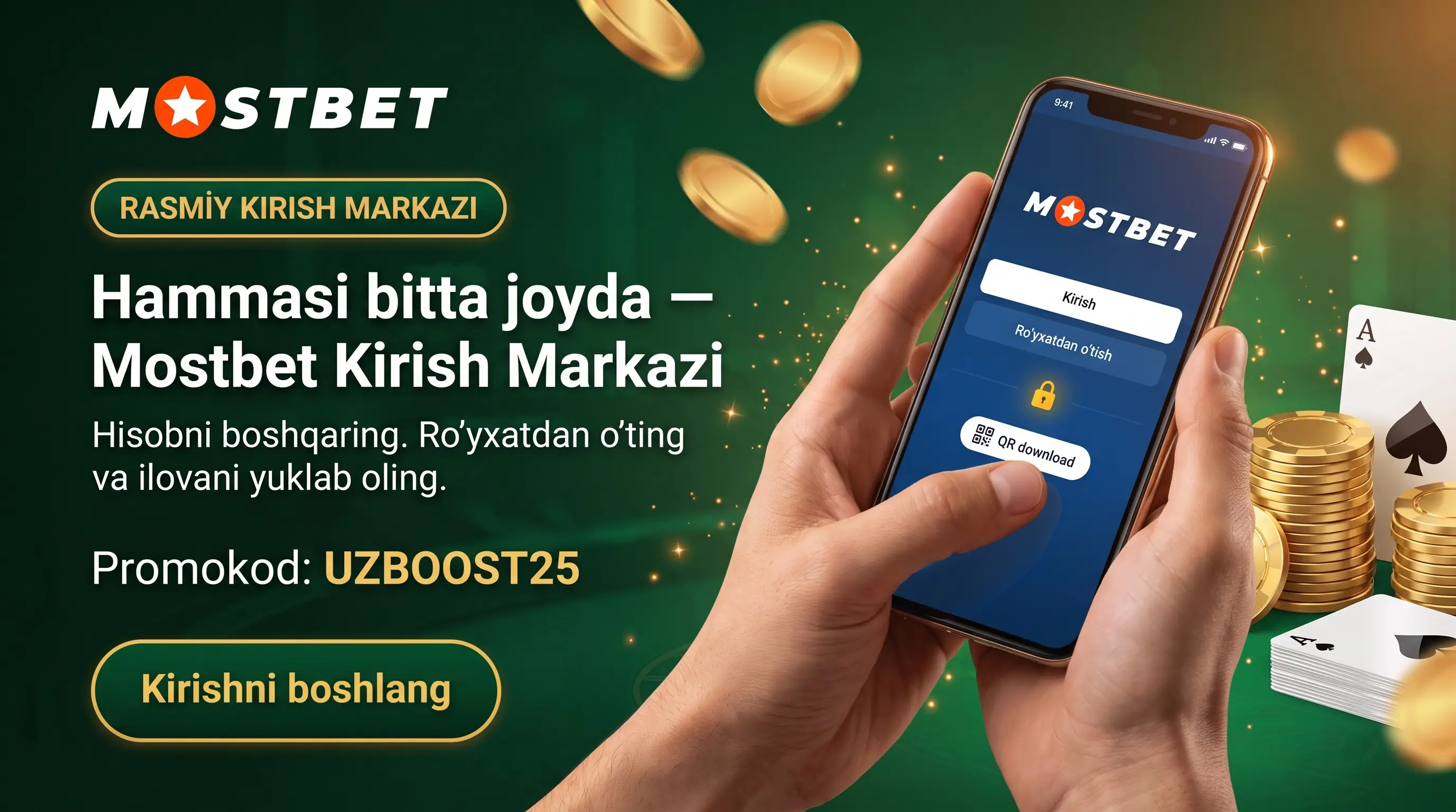 Mostbet ilovasi va kirish markazi