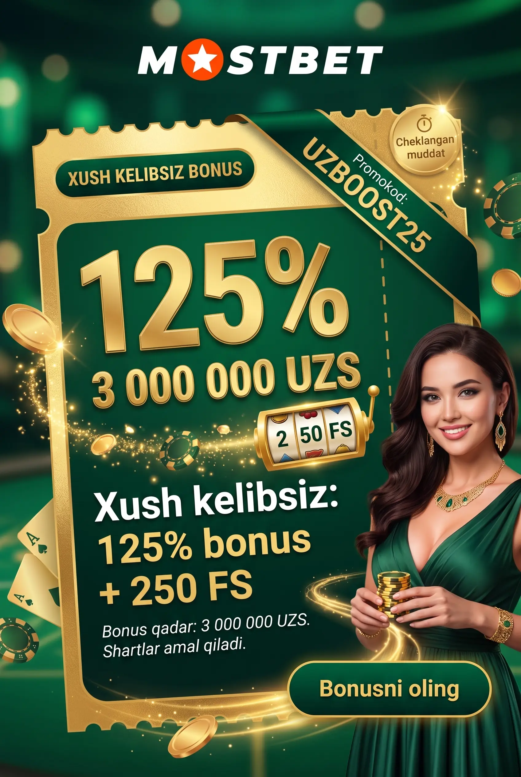Bonuslar va aksiyalar