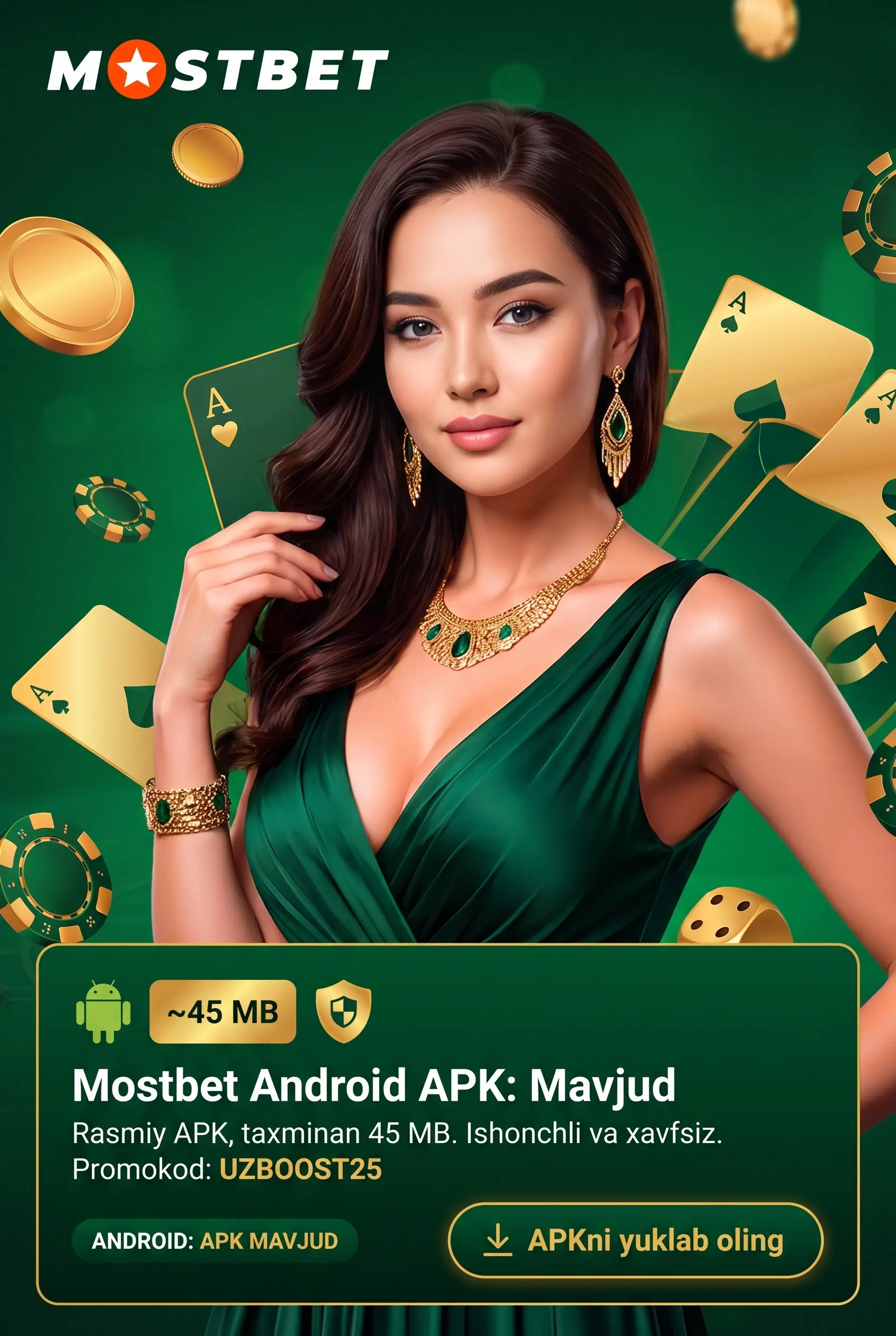 Mostbetning Android APK fayli bormi