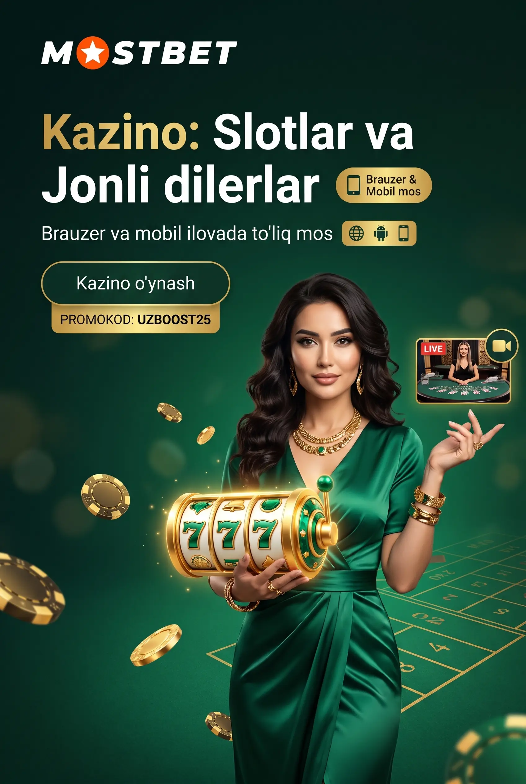 Mostbet casino o'yin turkumlari