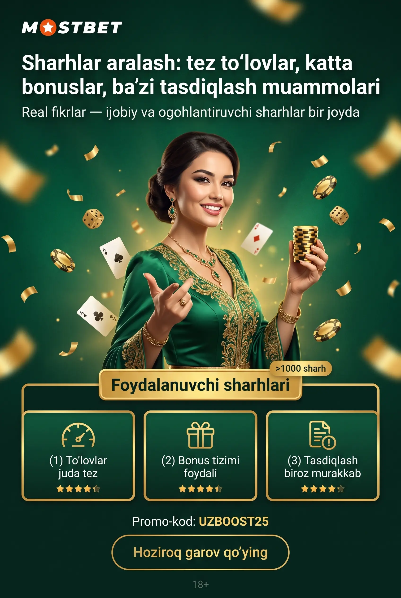 Mostbet foydalanuvchilar sharhlari