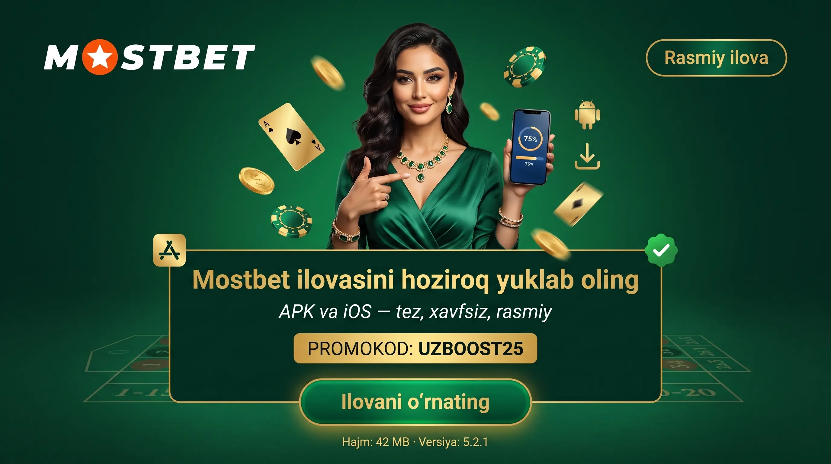 Mostbet APK va iOS ilovasini yuklab olish va o'rnatish