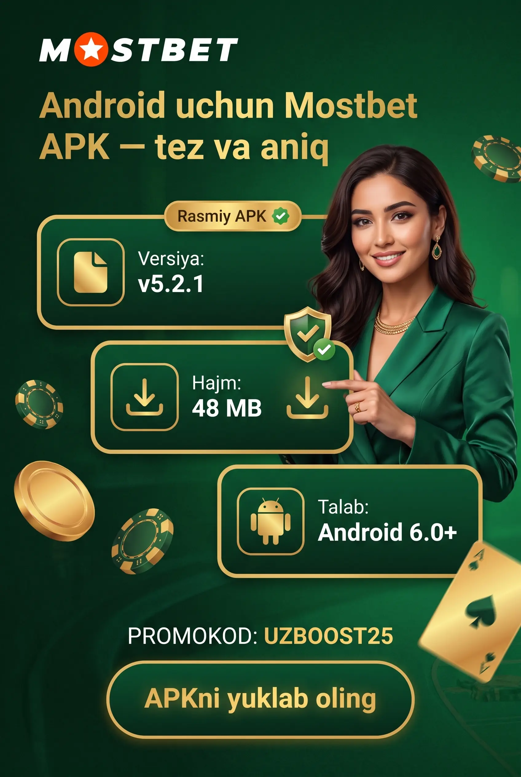 Mostbet APK ni Android uchun yuklab olish