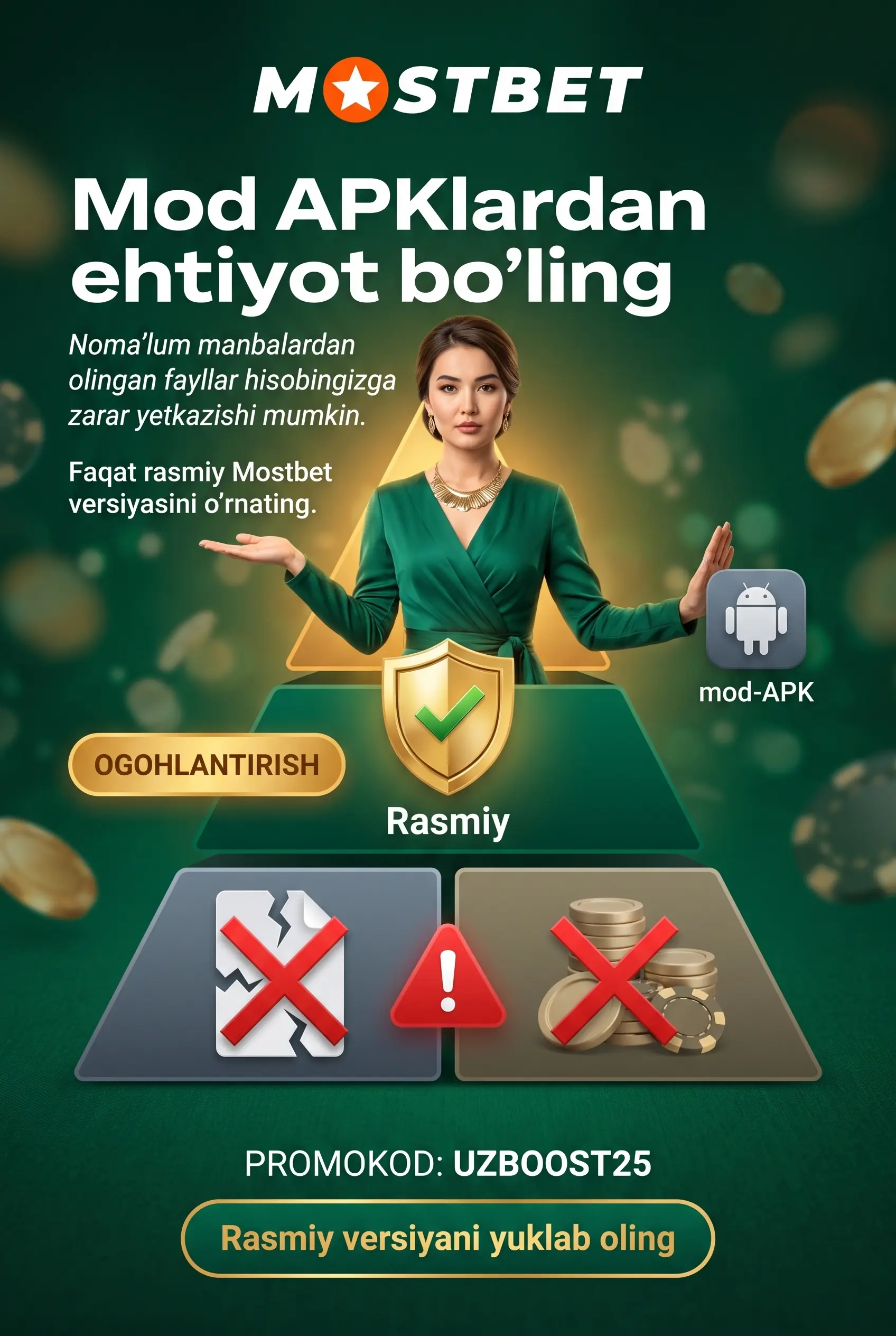 Mod APK xavflari haqida ogohlantirish