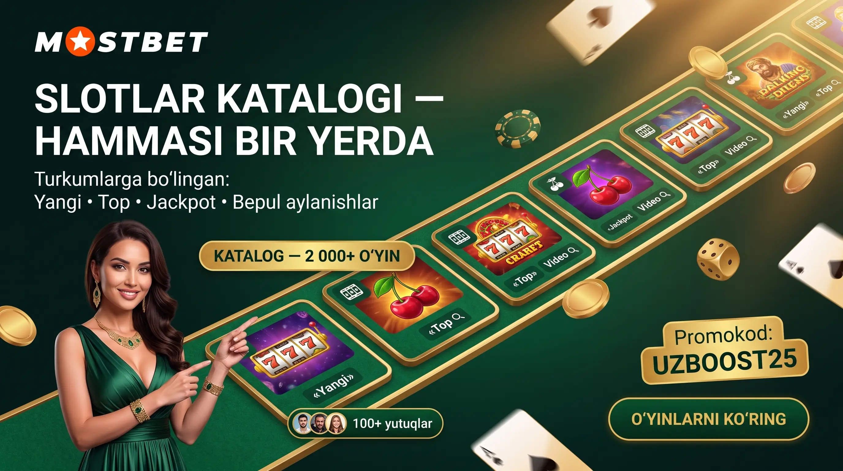 Mostbet slotlar kolleksiyasi O'zbekistonda