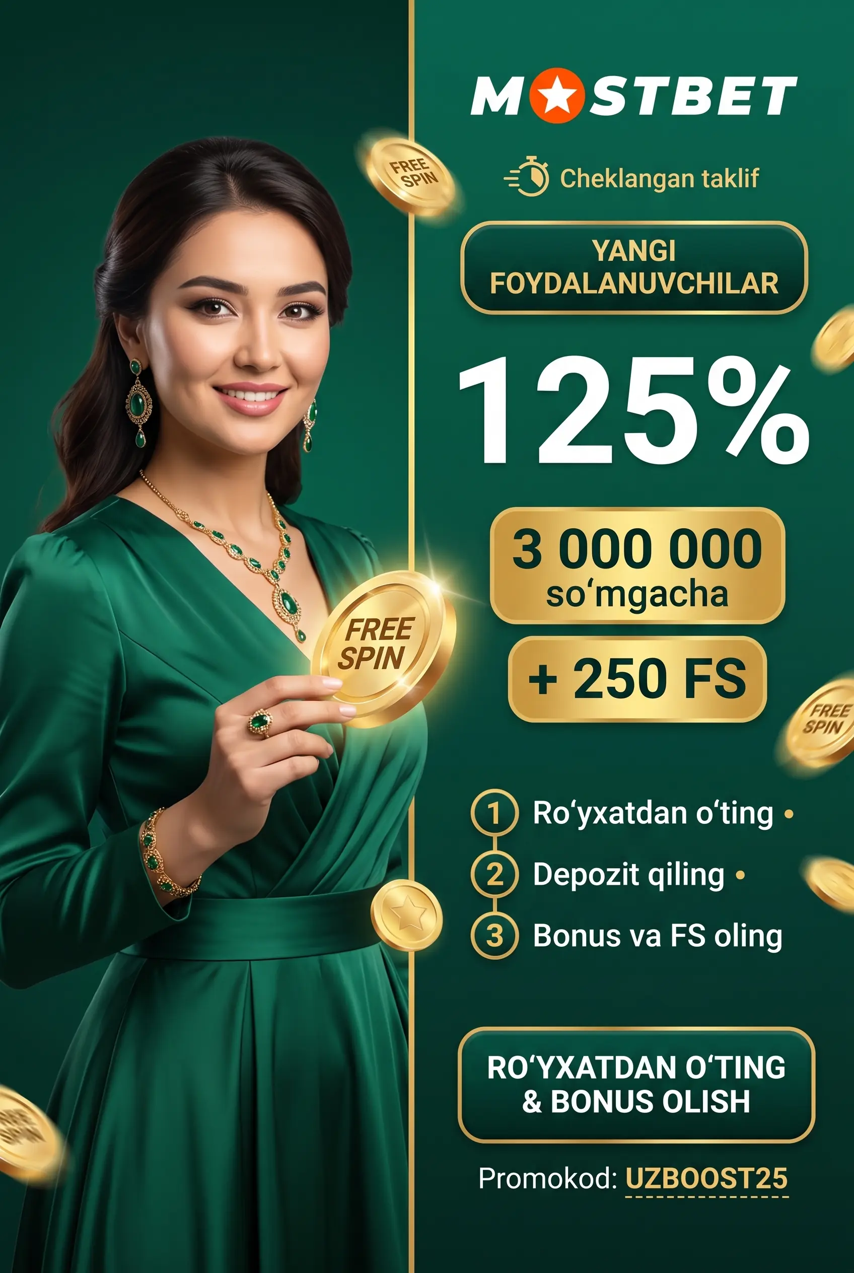 Slotlar uchun bepul aylanishlar