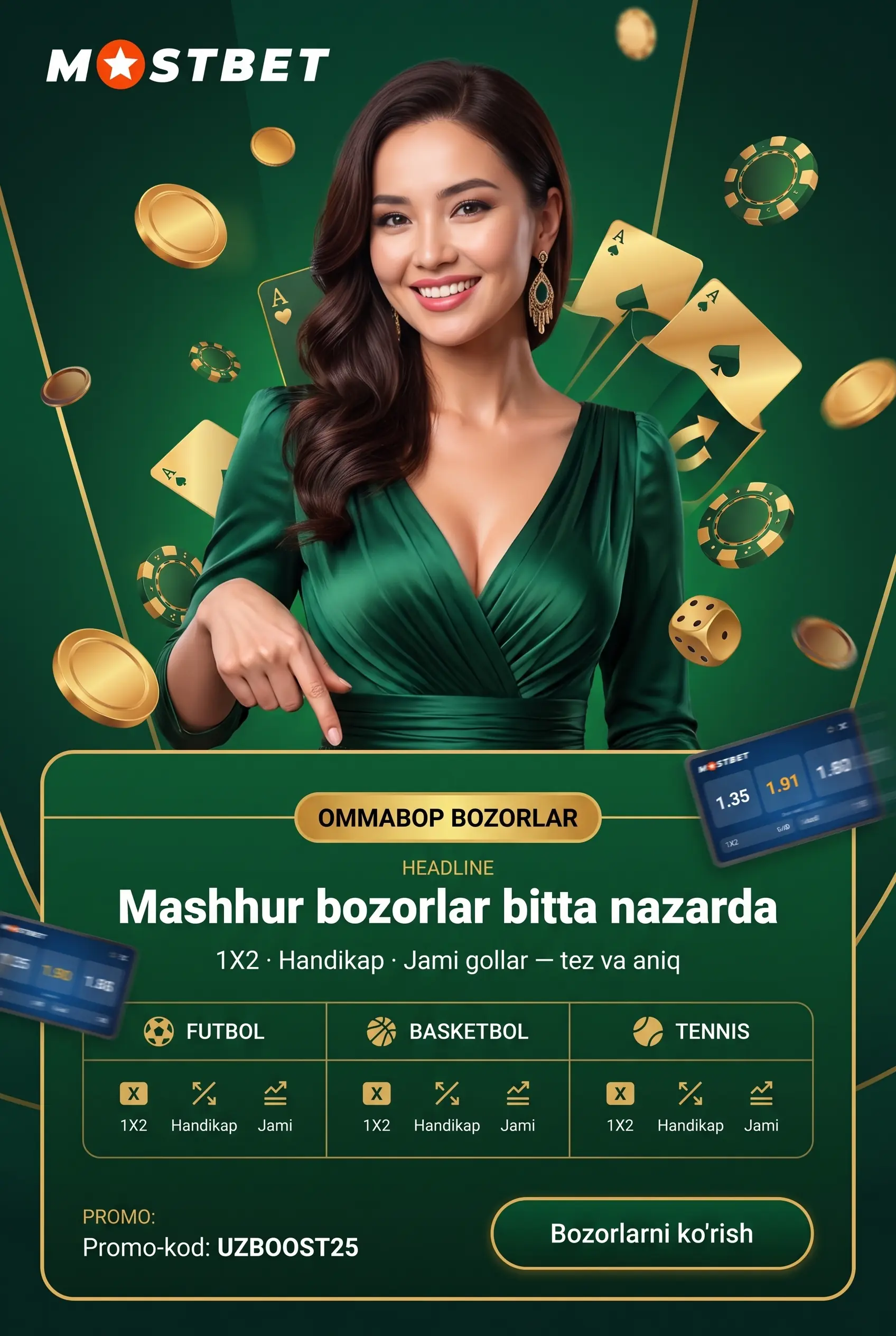 Mostbet sport turlari sharhi