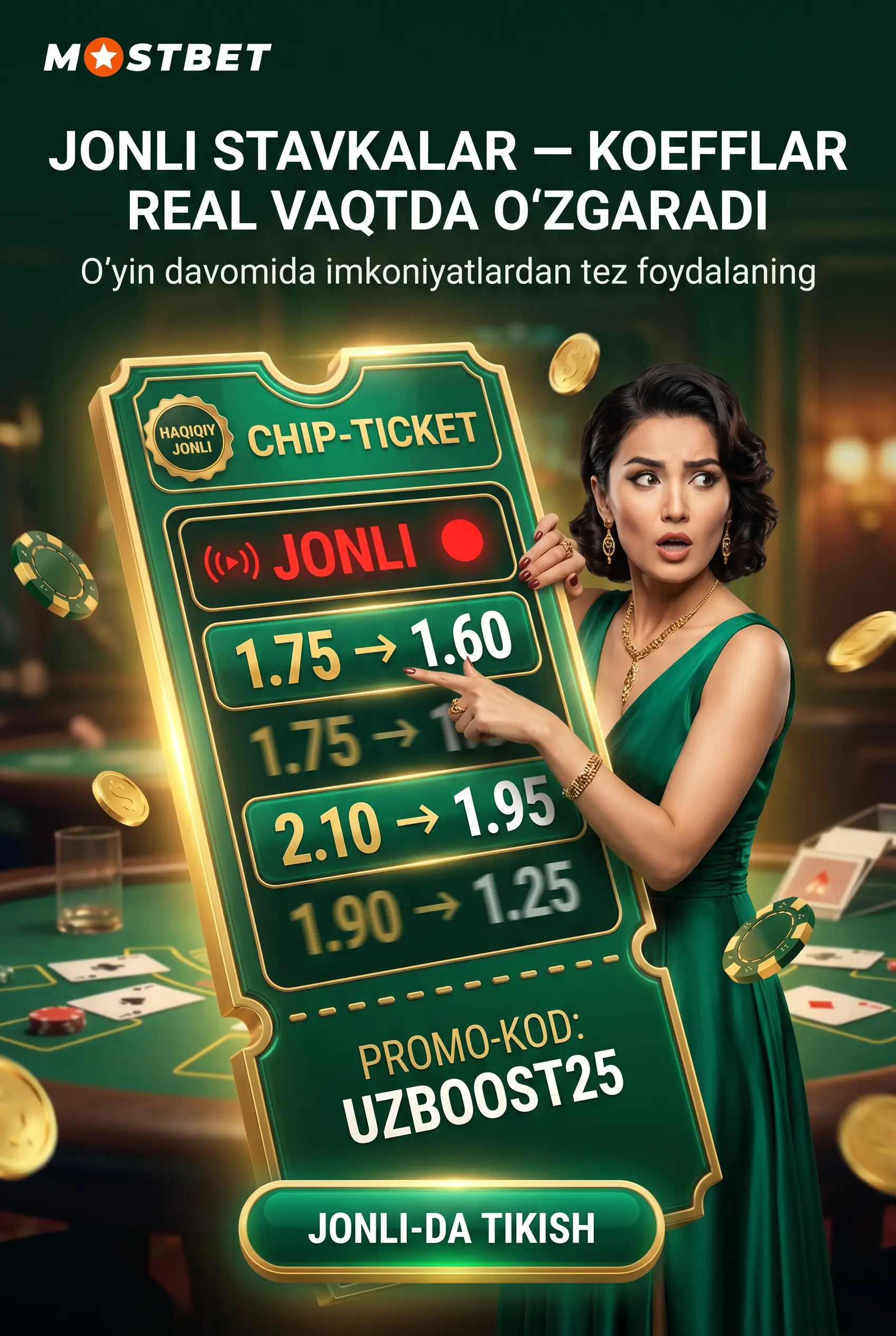 Live stavkalar va real vaqt garovi