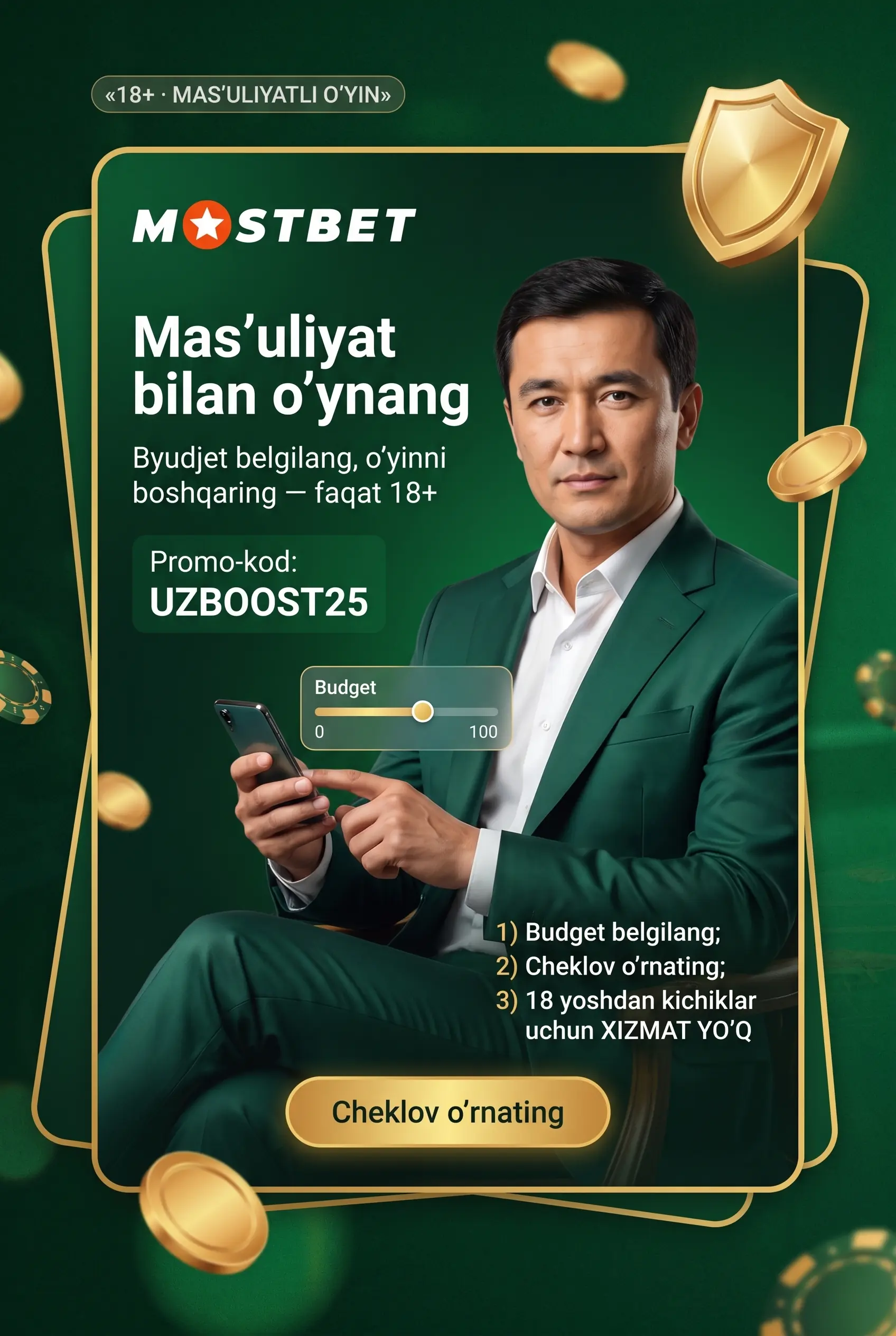 Mas'uliyatli o'yin va yosh cheklovi